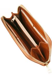 Γυναικείο Πορτοφόλι Δερμάτινο Tuscany Leather TL141206 Μελί