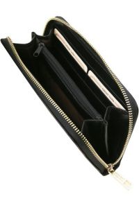 Γυναικείο Πορτοφόλι Δερμάτινο Tuscany Leather TL141206 Μαύρο