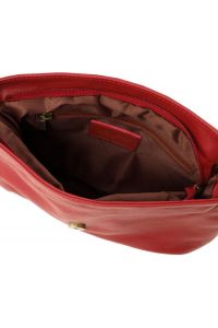 Γυναικεία Τσάντα Δερμάτινη Tuscany Leather TL141223 Κόκκινο