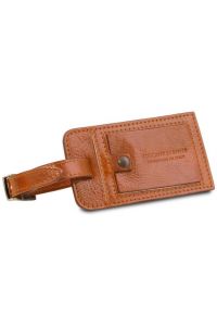 Δερμάτινη θήκη ταυτότητας αποσκευής Tuscany Leather TLTAG Μελί