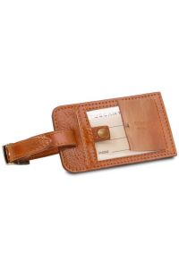 Δερμάτινη θήκη ταυτότητας αποσκευής Tuscany Leather TLTAG Μελί