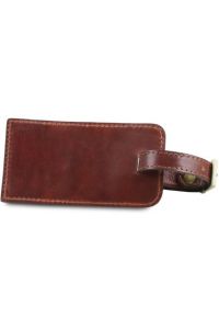 Δερμάτινη θήκη ταυτότητας αποσκευής Tuscany Leather TLTAG Καφέ