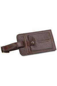 Δερμάτινη θήκη ταυτότητας αποσκευής Tuscany Leather TLTAG Καφέ σκούρο