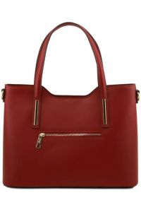 Γυναικεία Τσάντα Δερμάτινη Olimpia Tuscany Leather TL141412 Κόκκινο