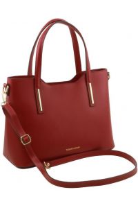Γυναικεία Τσάντα Δερμάτινη Olimpia Tuscany Leather TL141412 Κόκκινο