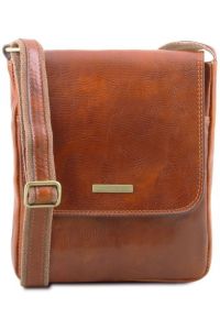 Ανδρικό Τσαντάκι Δερμάτινο John Tuscany Leather TL141408 Μελί