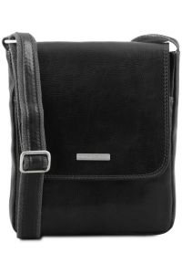 Ανδρικό Τσαντάκι Δερμάτινο John Tuscany Leather TL141408 Μαύρο
