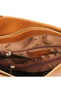 Γυναικεία Τσάντα Δερμάτινη Πλάτης & Ώμου Patty Tuscany Leather TL141455 Κονιάκ