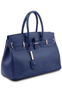 Γυναικεία Τσάντα Δερμάτινη Tuscany Leather TL141529 Μπλε σκούρο