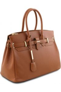 Γυναικεία Τσάντα Δερμάτινη Tuscany Leather TL141529 Κονιάκ