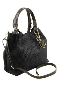 Γυναικεία Τσάντα Δερμάτινη Tuscany Leather TL141573 Μαύρο