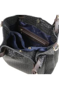 Γυναικεία Τσάντα Δερμάτινη Tuscany Leather TL141573 Μαύρο