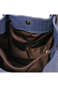 Γυναικεία Τσάντα Δερμάτινη Tuscany Leather TL141573 Μπλε σκούρο