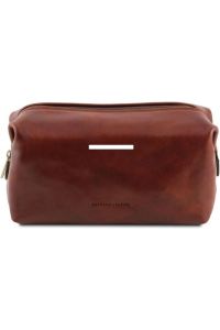 Θήκη Τσαντάκι Καλλυντικών Δερμάτινο Smarty S Tuscany Leather TL141220 Καφέ