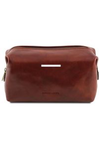 Θήκη Τσαντάκι Καλλυντικών Δερμάτινο Smarty L Tuscany Leather TL141219 Καφέ