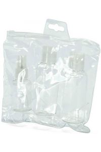 Σετ 3 μπουκαλάκια & Νεσεσέρ BENZI BZ3423 Διαφανές