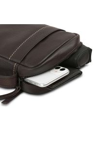 Τσαντάκι Ώμου Δερμάτινο JASLEN 313019-02 Καφέ