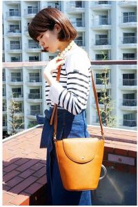 Τσάντα Ώμου Legato Largo 1391C-CA Κάμελ