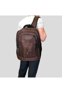 Σακίδιο με Θήκη Laptop 15.6'' BENZI Καφέ BZ5237