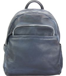 Δερμάτινη Τσάντα Πλάτης Jake Firenze Leather 68030 Σκουρο Μπλε