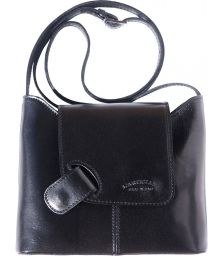Γυναικεια Τσαντα Ωμου Firenze Leather 209 Μαύρο