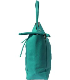 Δερματινη Τσαντα Ωμου Babila Firenze Leather 9121 Τυρκουαζ