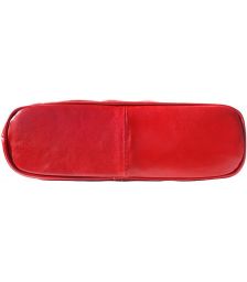 Δερμάτινη Τσαντα Ωμου Ludovica Firenze Leather 215 Σκουρο Κόκκινο