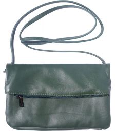 Δερματινο Τσαντακι Φακελος Anita Firenze Leather 3601 Σκουρο Πρασινο