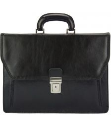 Δερματινος Χαρτοφυλακας Corrado Firenze Leather 7631 Μαύρο