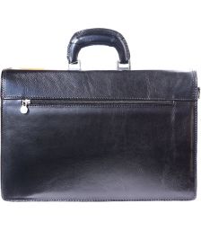 Δερμάτινος Χαρτοφύλακας 3 Θέσεων Firenze Leather 7617 Μαύρο