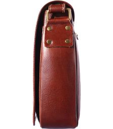 Δερμάτινη Τσάντα Ταχυδρόμου Firenze Leather 6548 Καφε