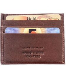 Θηκη για Καρτες Δερματινη Firenze Leather PC332 Σκουρο Καφε