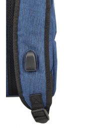 Σακίδιο Πλάτης με Εσωτερική Θύρα USB Diplomat BF25 Μπλε