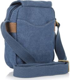 Τσαντάκι Ωμου 19cm με Αγκράφα Vintage Diplomat Tr21 Denim