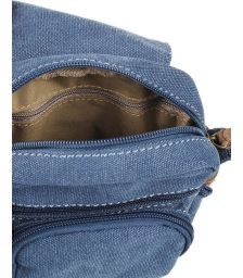 Τσαντάκι Ωμου 19cm με Αγκράφα Vintage Diplomat Tr21 Denim