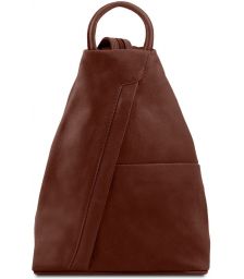 Γυναικείο Τσαντάκι Δερμάτινο Shanghai TL140963 Καφέ Tuscany Leather