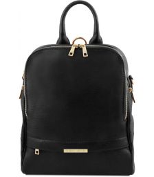 Γυναικεία Τσάντα Πλάτης Δερμάτινη TL141376 Μαύρο Tuscany Leather