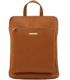 Γυναικεία Τσάντα Πλάτης - Ώμου Δερμάτινη TL141682 Κονιάκ Tuscany Leather