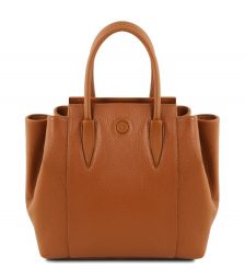 Γυναικεία Τσάντα Δερμάτινη Tulipan TL141727 Κονιάκ Tuscany Leather