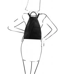 Γυναικείο Τσαντάκι Δερμάτινο Shanghai TL140963 Μαύρο Tuscany Leather