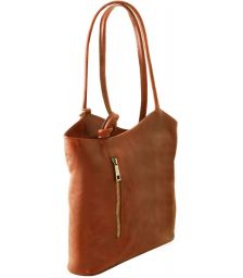 Γυναικεία Τσάντα Δερμάτινη Patty Μελί Tuscany Leather