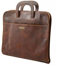 Επαγγελματική Τσάντα Δερμάτινη Sorrento TL141022 Καφέ Tuscany Leather