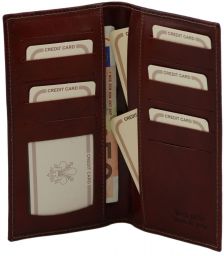 Δερμάτινο Πορτοφόλι / Θήκη TL140784 Καφέ Tuscany Leather