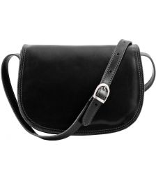 Γυναικεία Τσάντα Δερμάτινη Isabella Μαύρο Tuscany Leather