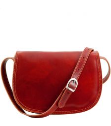 Γυναικεία Τσάντα Δερμάτινη Isabella Κόκκινο Tuscany Leather