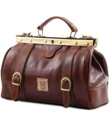 Ιατρική Τσάντα Δερμάτινη Mona Lisa Μαύρο Tuscany Leather