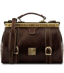 Ιατρική Τσάντα Δερμάτινη Mona Lisa Καφέ σκούρο Tuscany Leather