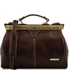 Ιατρική Τσάντα Δερμάτινη Michelangelo Καφέ σκούρο Tuscany Leather