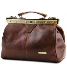 Ιατρική Τσάντα Δερμάτινη Michelangelo Καφέ σκούρο Tuscany Leather