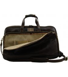 Δερμάτινος  Σάκος Ταξιδίου Trolley Bora Bora S Καφέ σκούρο Tuscany Leather